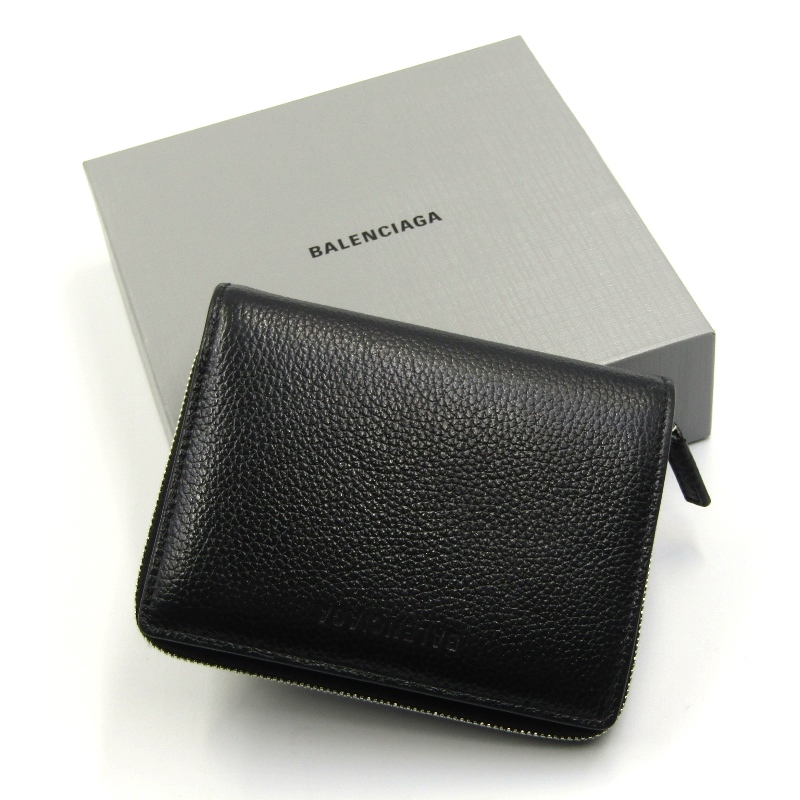 バレンシアガ二つ折り財布 664042 15YMY 1000 ESSENTIAL BIFOLD COMPACT WALLET買取