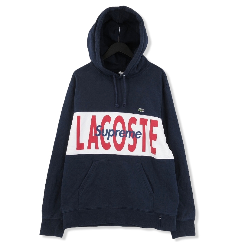 ラコステ シュプリームプルオーバーパーカー LOGO PANEL HOODIE買取