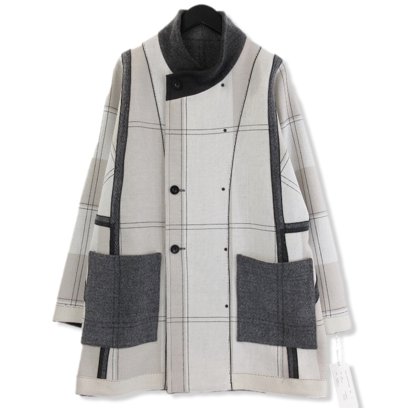 イレニサREVERSIBLE STAND COLLAR HALF COAT IH-22FW-C014-MSN買取