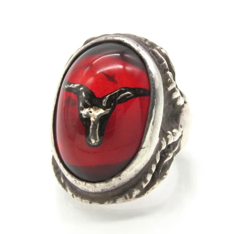 アレックスストリーターリング Tokyo Red Baphomet Angel Heart Ring買取